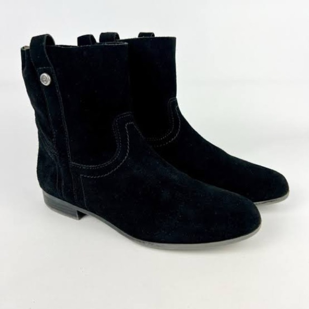 Frye Black Suede Booties women’s size 9